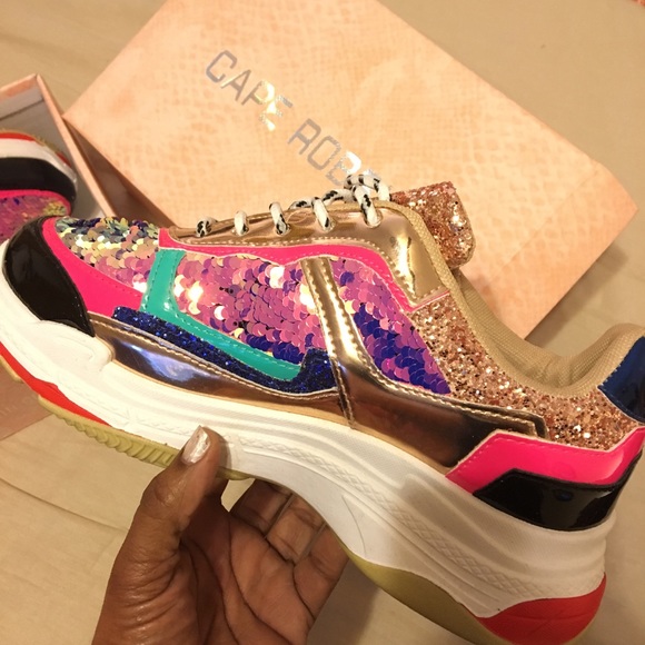 cape robbin sequin sneakers